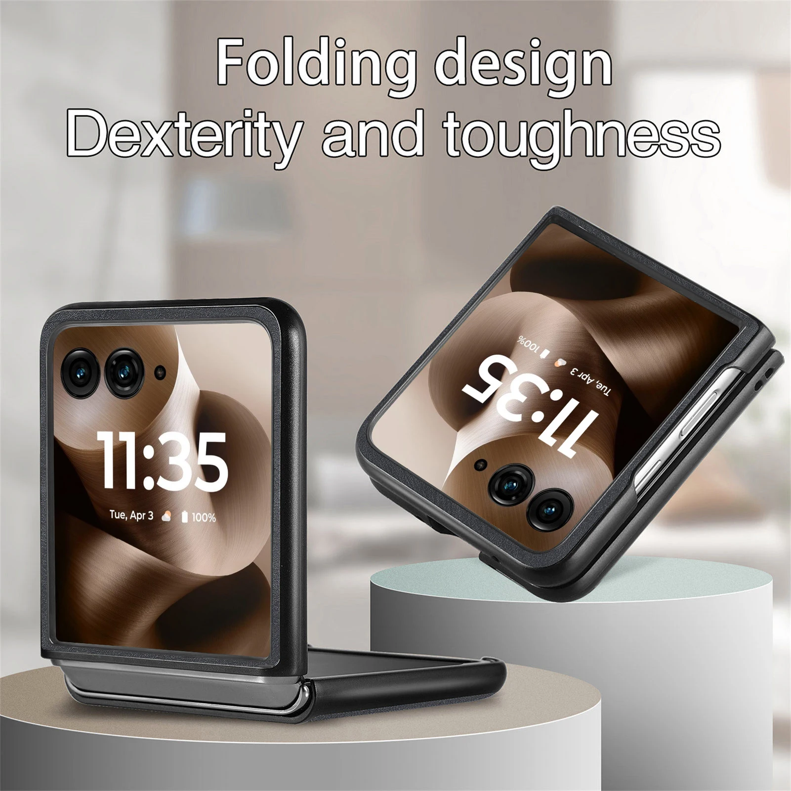 Elegant Anti-Dust Slim Leather Phone Case Coque