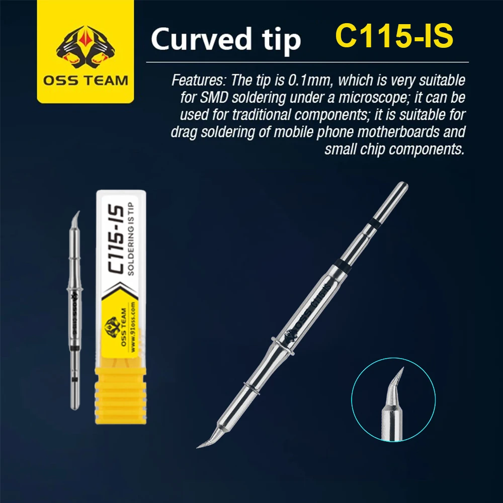 OSS C115 C210 C245 Super Fine series Soldering Iron Tips for T80 HS02 soldering