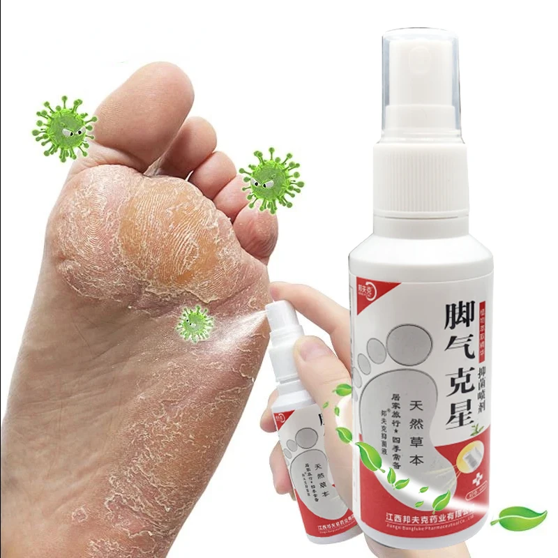Shoe Odor Removal Spray Shoe Odor Spray 1Pcs Foot Odor Remover Spray Anti Fungal Athlete Foot Medical Liquid Eczema Itching Onychomycosis Treatment Care