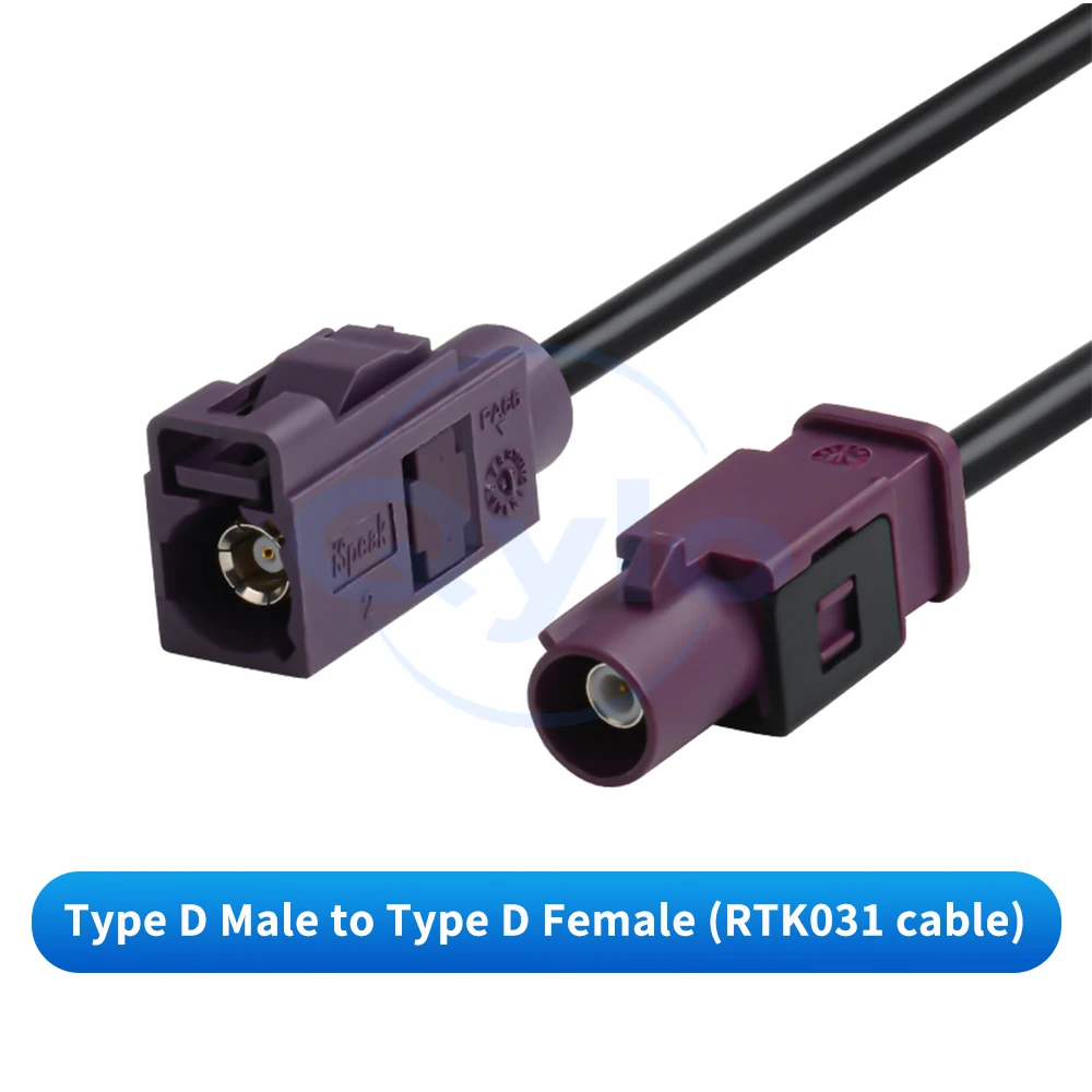FAKRA-JK Gerader Stecker auf Gerade Buchse Rückfahrkamera-Videokabeladapter SYWV50-2/RTK031 Koaxialkabel (1 Stück) – Detail 5