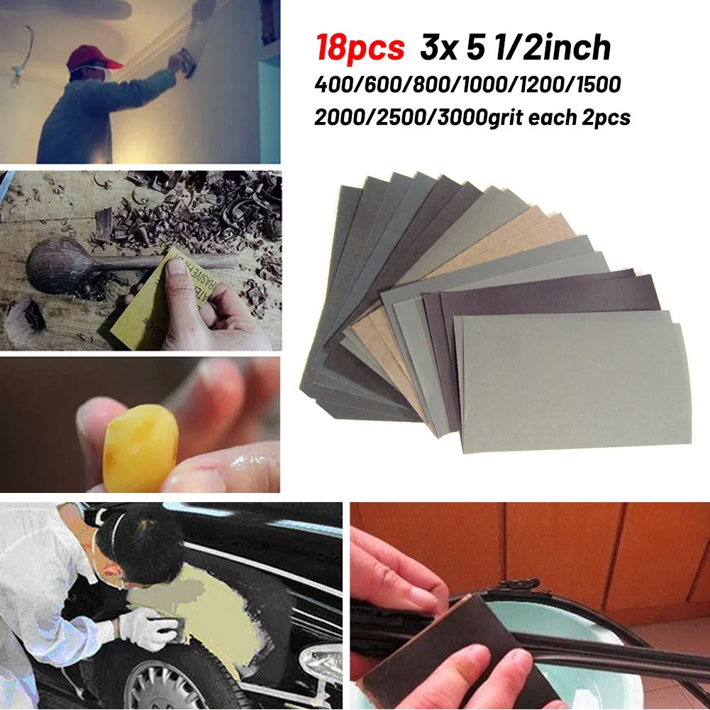 

High Quality Sandpaper Set Polishing Kit Sandpaper Sheet.sanding Sheet 400/600/800/1000/1200/1500/2000/2500/3000 Grit
