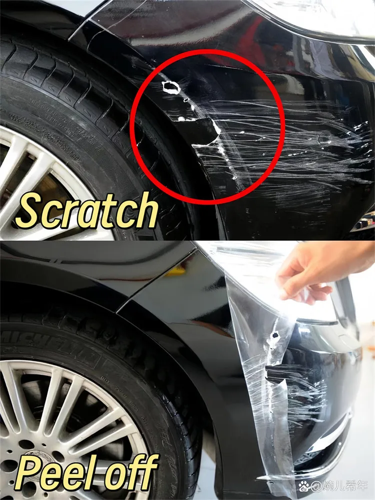 PPF car protective film clear TPU covering anti-scratch paint wrap waterproof transparent automotive protector vinyl