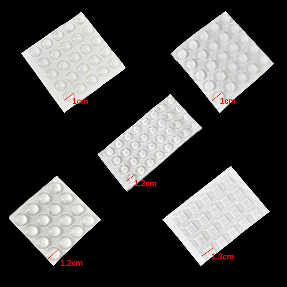 118pcs/set Multi-function Silicone Damper er Self Adhesive Cabinet Bumpers Self Adhesive Transparent Silicone Pad
