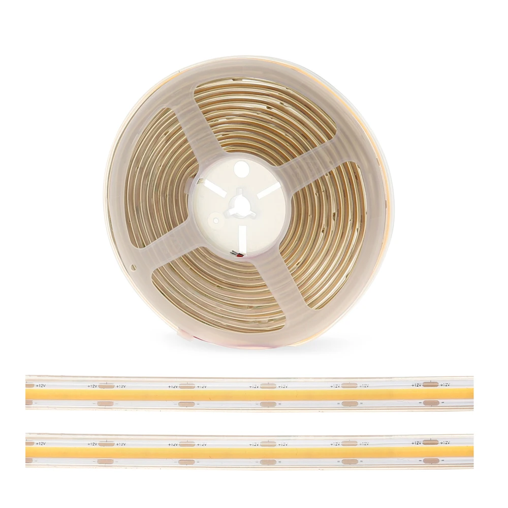 

50m 12V IP67 COB LED Strip Rope Tube Waterproof Outdoor Soft Flexible Linear Tape 480 leds/m Warm white Nature White 4000k 6000k