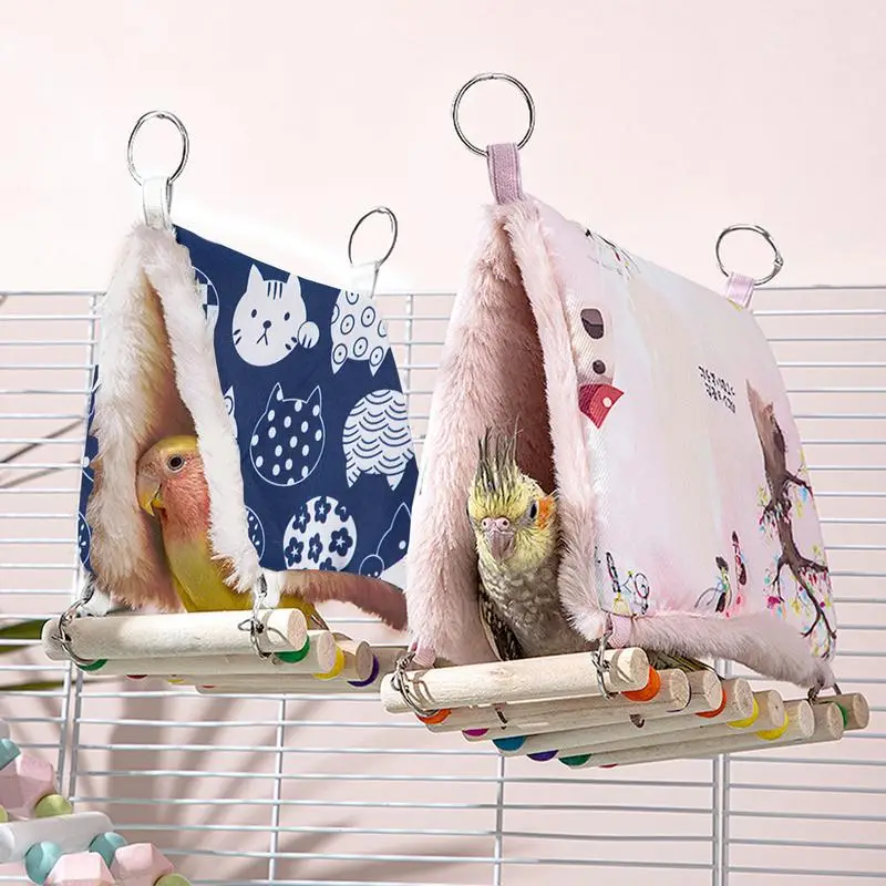 Bird Hammock Artificial Bird Nest Parrot Hammock Warm Comfortable Bird Nest Bed Winter House Squirrels Parrot Sparrow Sleeping