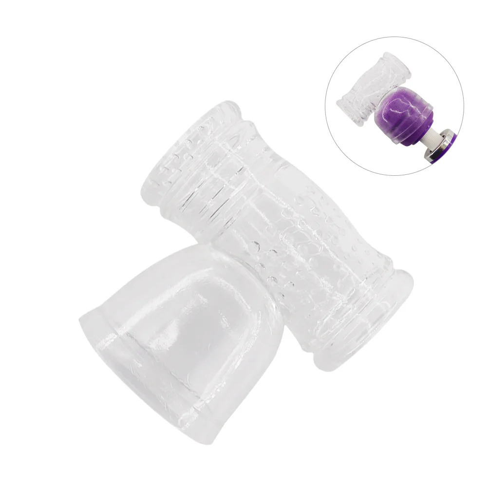 2023 Hot AV Stick Head Cover Magic Wand Vibrator Head Cap Attachment G Spot Penis Massager Erotic Accessories Sex Toys for Men