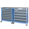 Combination Tool Cabinet,7 Drawer Tool Chest and 5 Drawer Tool ChestRolling Tool Chest with 360° Brake Wheels and Padded Feet 1