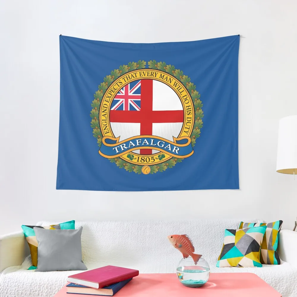 

TRAFALGAR CREST Tapestry Decorative Wall Mural Tapestry On The Wall Room Decoration Korean Style Room Decorating