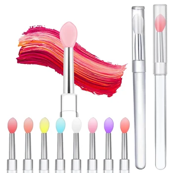 3/15PCS Reusable Lip Brush Silicone Lip Mask Applicator Transparent Lipstick Tool For Lip Gloss Eyeshadow Brushes Makeup Tools 1