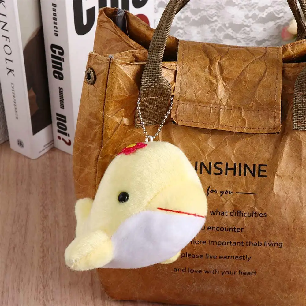 Soft   Backpack Pendant Animal  Bag Charm Stuffed  Whale  Pendant Keychain Keyring Whale