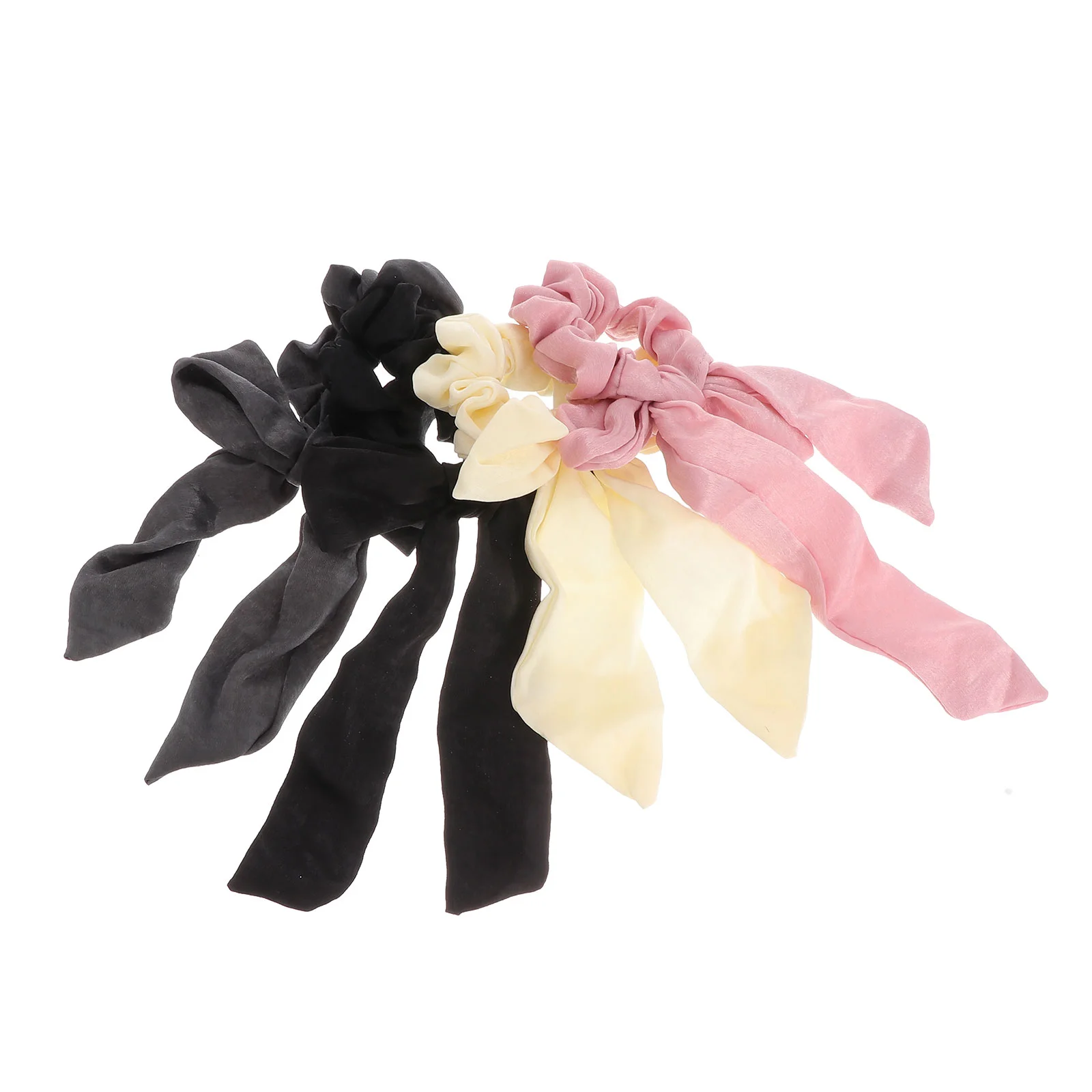 

4 Pcs Hair Clips for Girls Accessories Accesories Hairpin Satin Scrunchie Accessory Cloth Tie Rubber Band