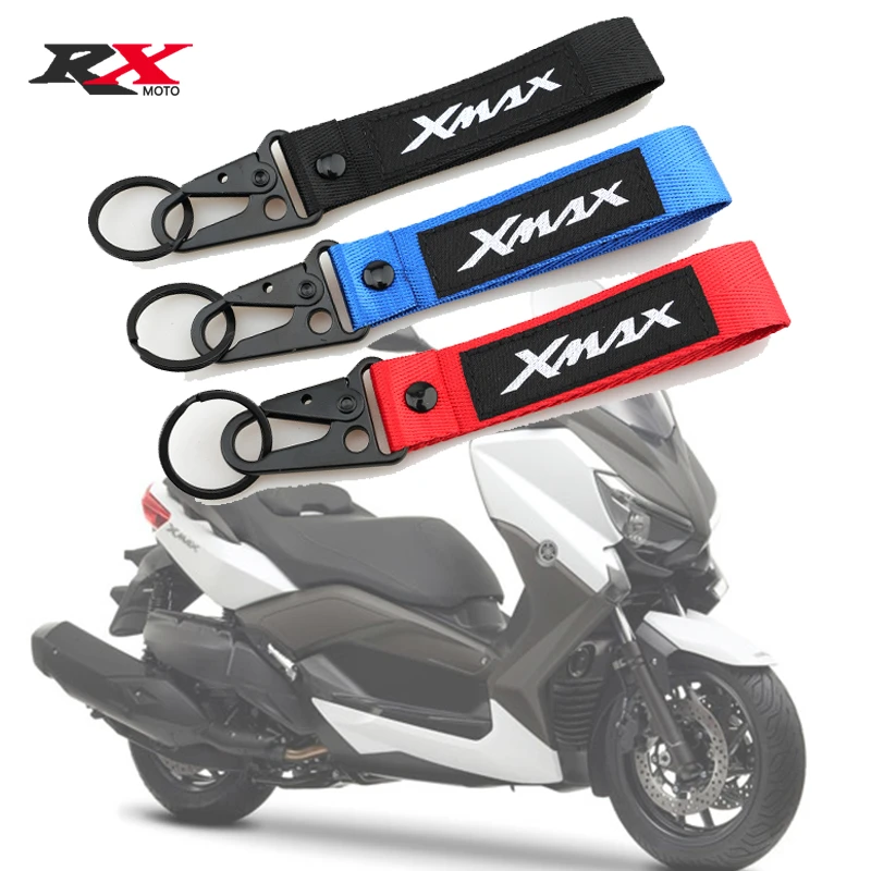 

For YAMAHA XMAX300 XMAX 250 X-MAX 125 250 300 400 Universal All Year Motorcycle Accessories Embroidery Badge Keyring Keychain