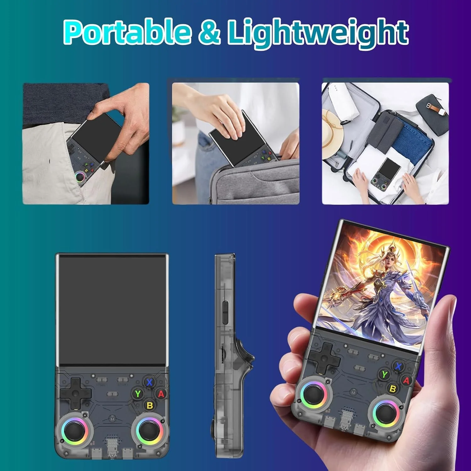 R36 Ultra Handheld Game Player WIFI 4 Inch IPS Screen Open Source Retro Video 64G 128G Memory up to 20000+ Games R36Ultra