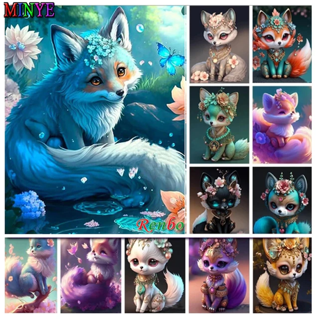 DIY 5D Diamond Painting Kit with Cartoon Animal Illustrations Embroidery  Diamond Art Fantasy Cute Animals Custom Diamond Art - AliExpress