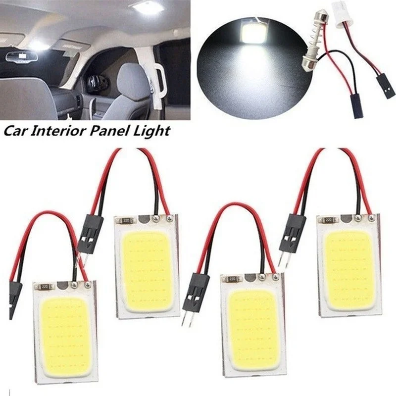 12 В 2/4/8 шт. белые Автомобильные светодиодные лампы T10 W5w Cob 24SMD 36SMD 48SMD | Автомобили и