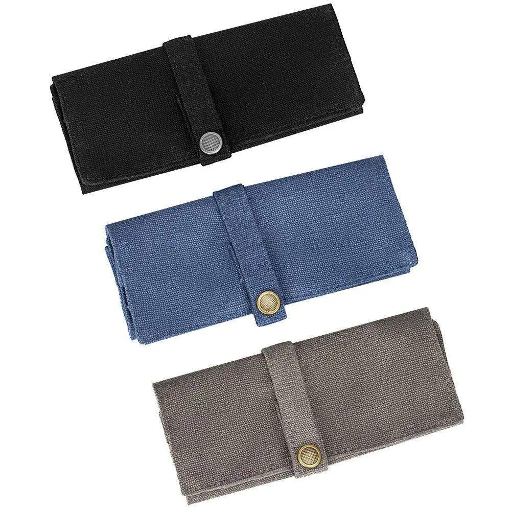 Portable 5 Slot Bracelets Packing Canvas Waterproof Watch Roll Bag Watch Strap Storage Bag Roll Case Necklace Storage Watchband Storage Bag Watch Storage Bag Watch Storage Pouch Watch Protector
