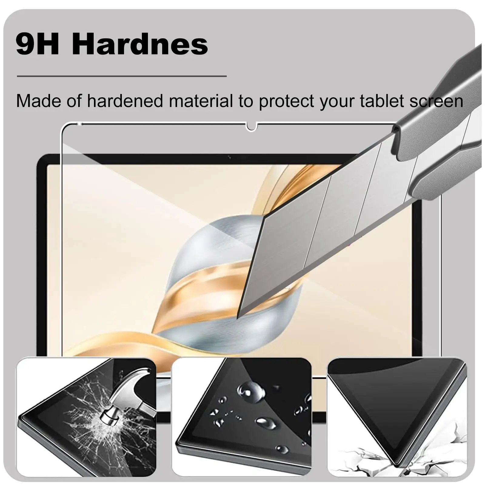 Premium Transparent Tempered Glass Screen Protector - 11.5 inch, 9H Hardness, Anti-Scratch & Anti-Fall