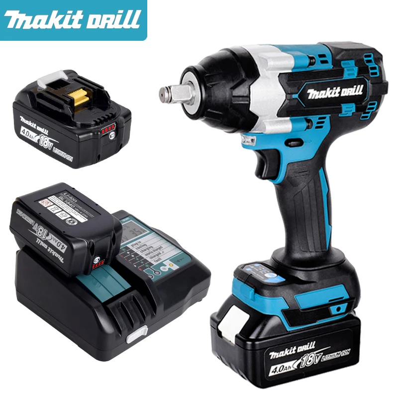 Brushless electric impact wrench battery wrench 600N.M is used for