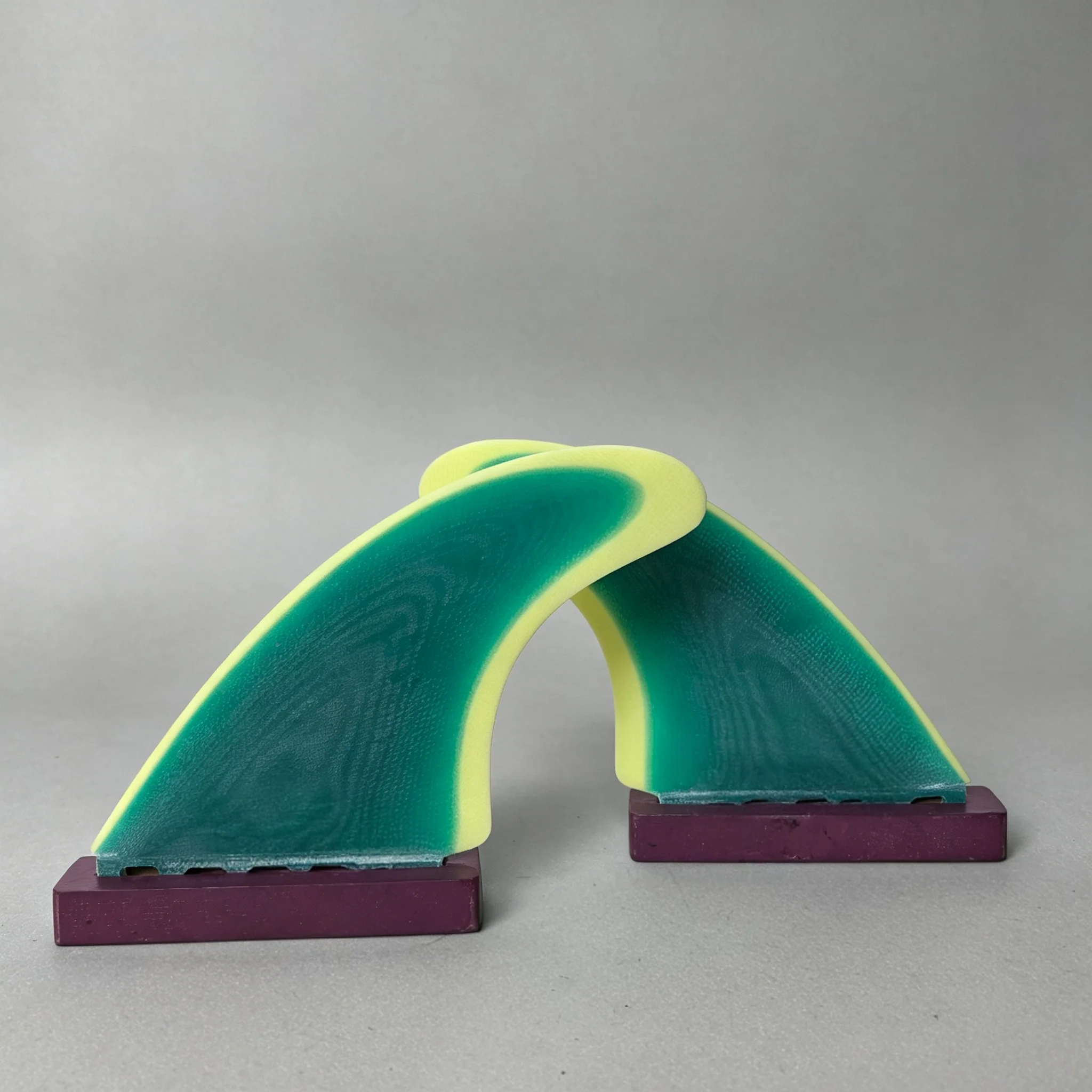 Pinne per Tavola da Surf FUT, Set di 3 Pinne Professionali, Pinne Multistrato Laminato, Durevoli e Antiscivolo - immagine 2