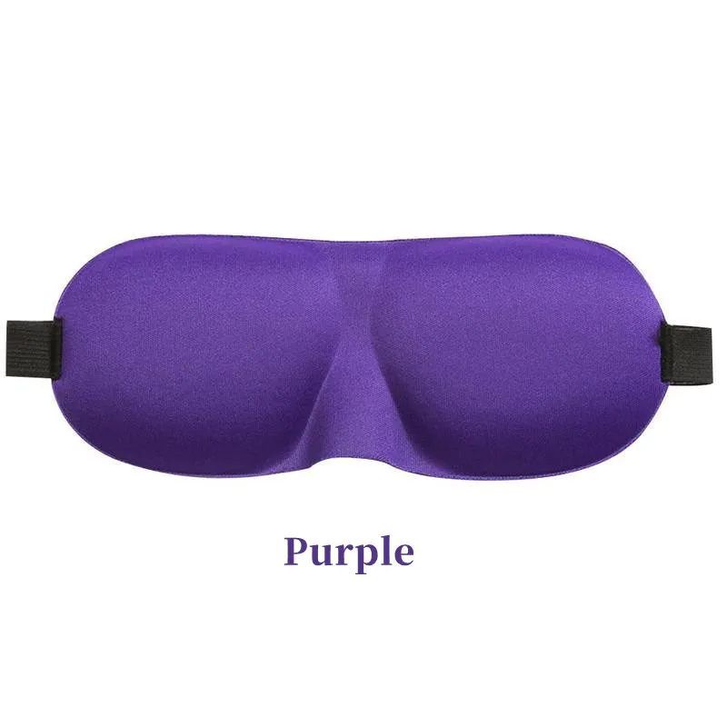 Luxurious 3D Contoured Sleep Mask - Ultimate Comfort & Light Blockout for Restful Sleep