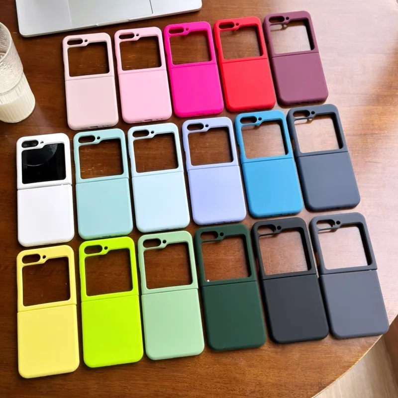 Colorful Matte Liquid Silicone Soft Case - Skin Friendly Folding Shockproof Cover