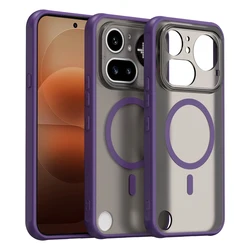 Ultra - Thin Magnetic Phone Case - Premium Quality Hard PC Cover by ELVEV for Nothing Phone (4a) Pro (Purple)