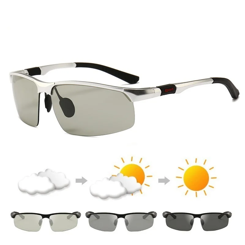 

Men's Driving Chameleon Glasses For Day And Night Dual-use Male Color Change Lens Night Vision Polarized Photochromic Sunglasses