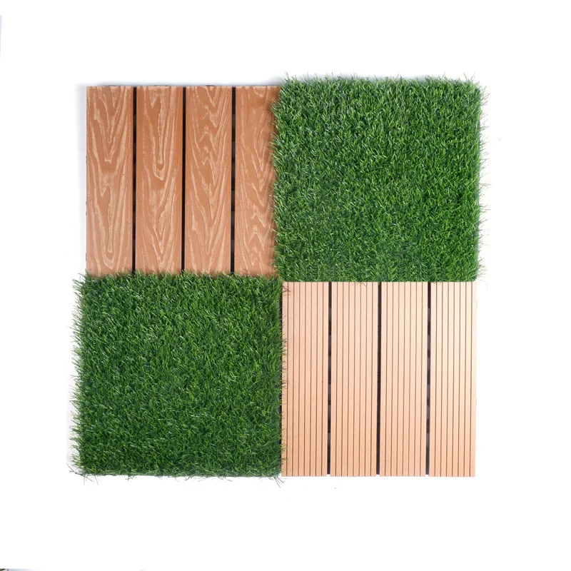 

Artificial Grass Turf Tile, Interlocking Self-Draining Mat, Permeable Backing, Lawn Floor, Deck Tiles, 9Pcs