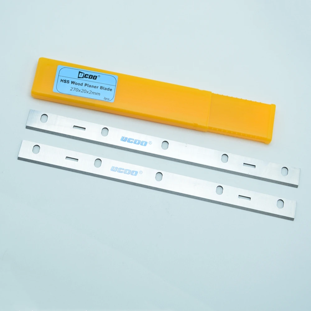 HSS Planer Blades Knives 2pcs 270x20x2mm For BELMASH MOGILEV 2.4 UNIVERSAL-2500E SDM-2500 SDM-2500M Woodworking Tools