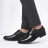 Men Fashion solid Color Lace Up Casual Business Shoes Non Slip Formal Office Event Shoes For Men 5