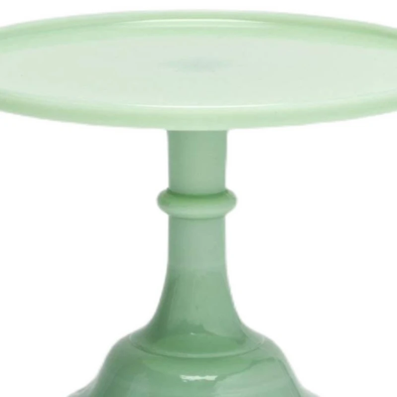 

Milk Glass Cake Goblet Tray Pink Jade Blue Brand New Spot