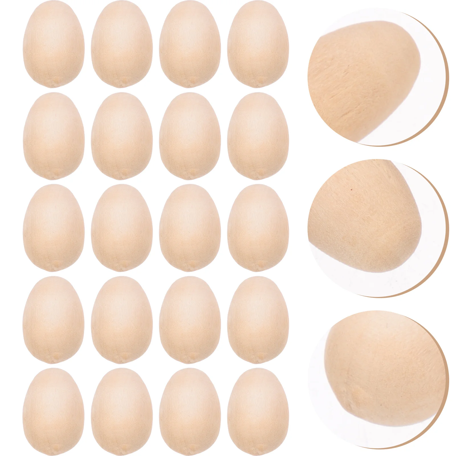 

Festival Unfinished Fake Egg Shakerss Simulation Easter Wooden Egg Shakerss Diy Wooden Three-dimensional Fake Egg Shakerss