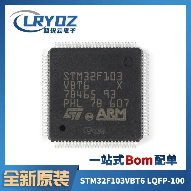 

free shippingSTM32F103VBT6 LQFP-100 ARM Cortex-M3 32MCU 5pcs