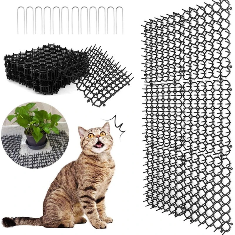 Cat Scare Mats Set of 12 with Spikes Easy Tailor Anti-Scratch Control