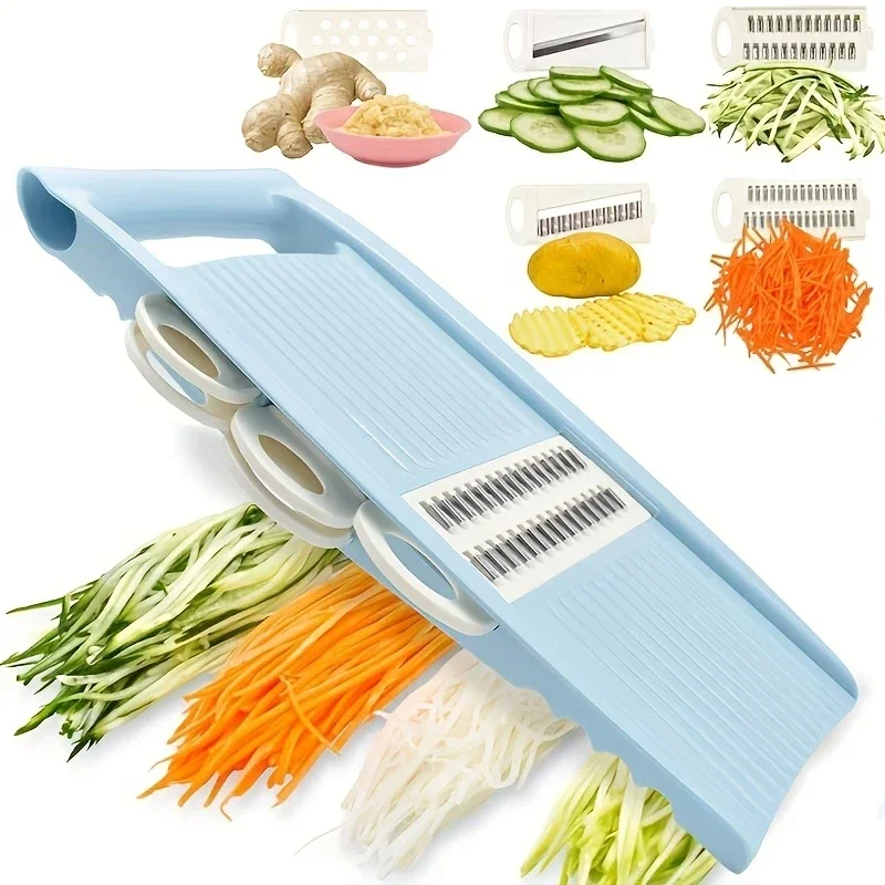 5 in 1 Multi-Functional Vegetable Chopper Onion Chopper Food Kitchen Mandoline Slicer Veggie Dicer Cutter