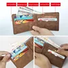 New Retro Men Leather Wallets Small Money Purses Design Dollar Price Top Men Thin Wallet With Coin Bag Zipper 4