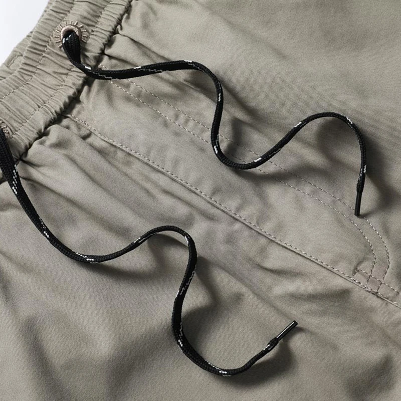 IPPOLICH Men's Pants Men's Oversized Casual Pants Mid Aged Working Trousers Drawstring Cotton Baggy Pants Men's Casual Pants 6