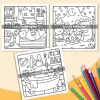 MY FUZZY BUDDIES: Coloring Book for Adults Featuring Cute Cozy Daily Activities for Relaxation (Cozy Spaces Coloring) 4