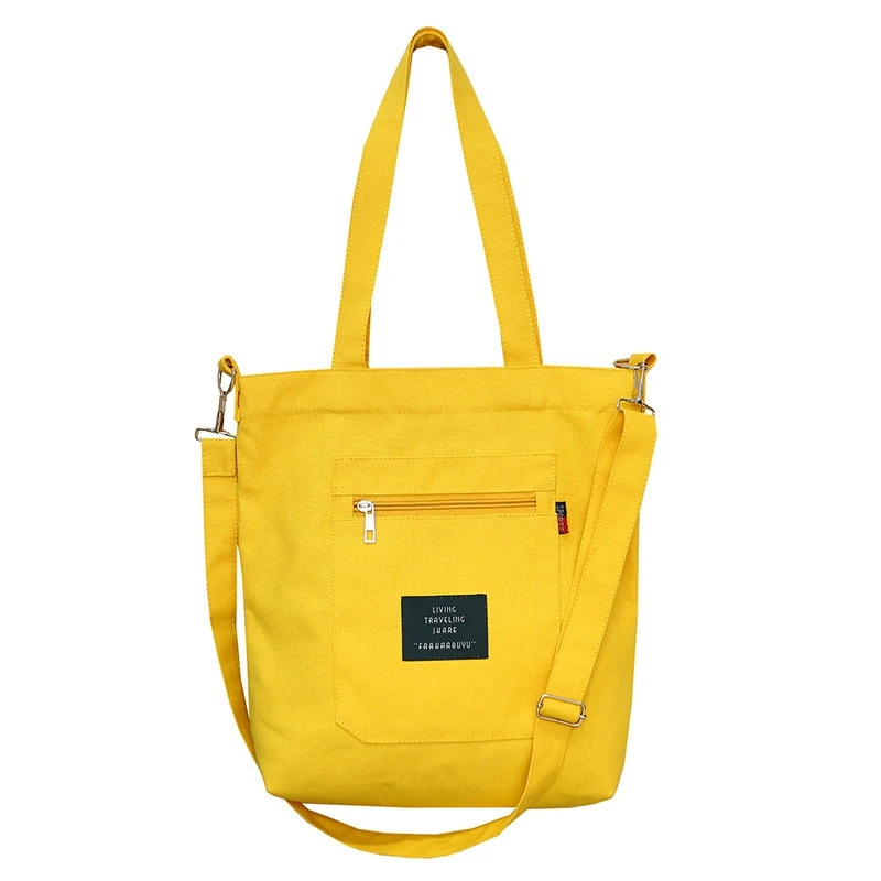 

Новый стиль, Женская Студенческая Холщовая Сумка через плечо, эко-сумка для покупок, большая емкость