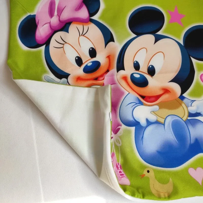 Anime Cartoon Mickey Minnie Mermaid Princess Decorative/Nap Pillow Cases Cover Pillowsham Cushion Cover for Baby Kids 45x45cm