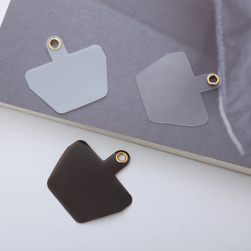 Mobile Phone Back Clip Patch Anti-loss Security Hook Card with Metal Ring for Iphone Portable Neck Strap Phone Lanyard Gasket