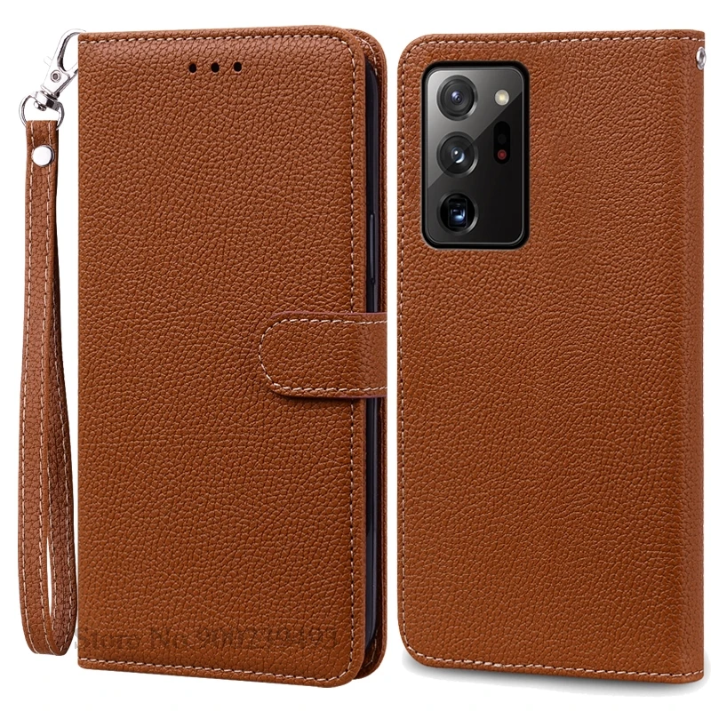 Leather Flip Wallet Case - Stylish Protection & Storage