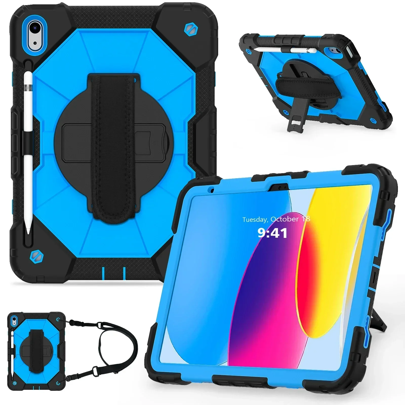 Durable Shockproof Tablet Case with Kickstand Cover