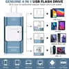 for iPhone Camera USB Flash Drive 128 GB Pendrive 3in1 Mirco USB3.0 128G 64GB 32GB Memory Stick USB Key Pen drive 1