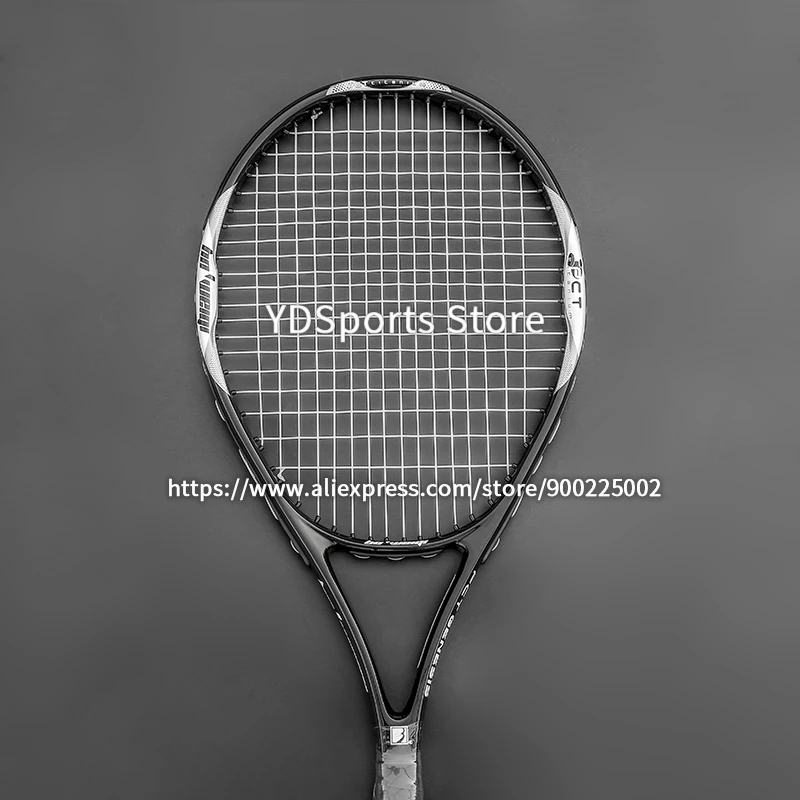 High Quality Carbon Aluminium Alloy Strung Tennis Racket For Adult Tenis Rackets 4-1/4 Inch Strings Bag Raquet Padel Men Women