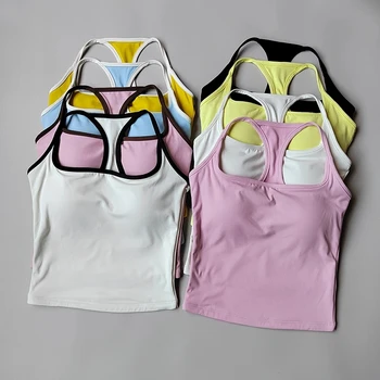 Canotta da pilates da donna Reggiseno sportivo push-up Reggiseni fitness traspiranti vuoti Palestra Gilet da yoga Top da corsa sexy Abbigliamento sportivo
