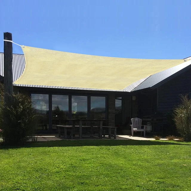 9 X 11In Sun Shade Sail 95 Uv -Blokkoló Canovas Covers Téglalap Nettó Árnyalatú Ruhához A Carport Teraszos Háztáji Gyep Kültéri - Image 4