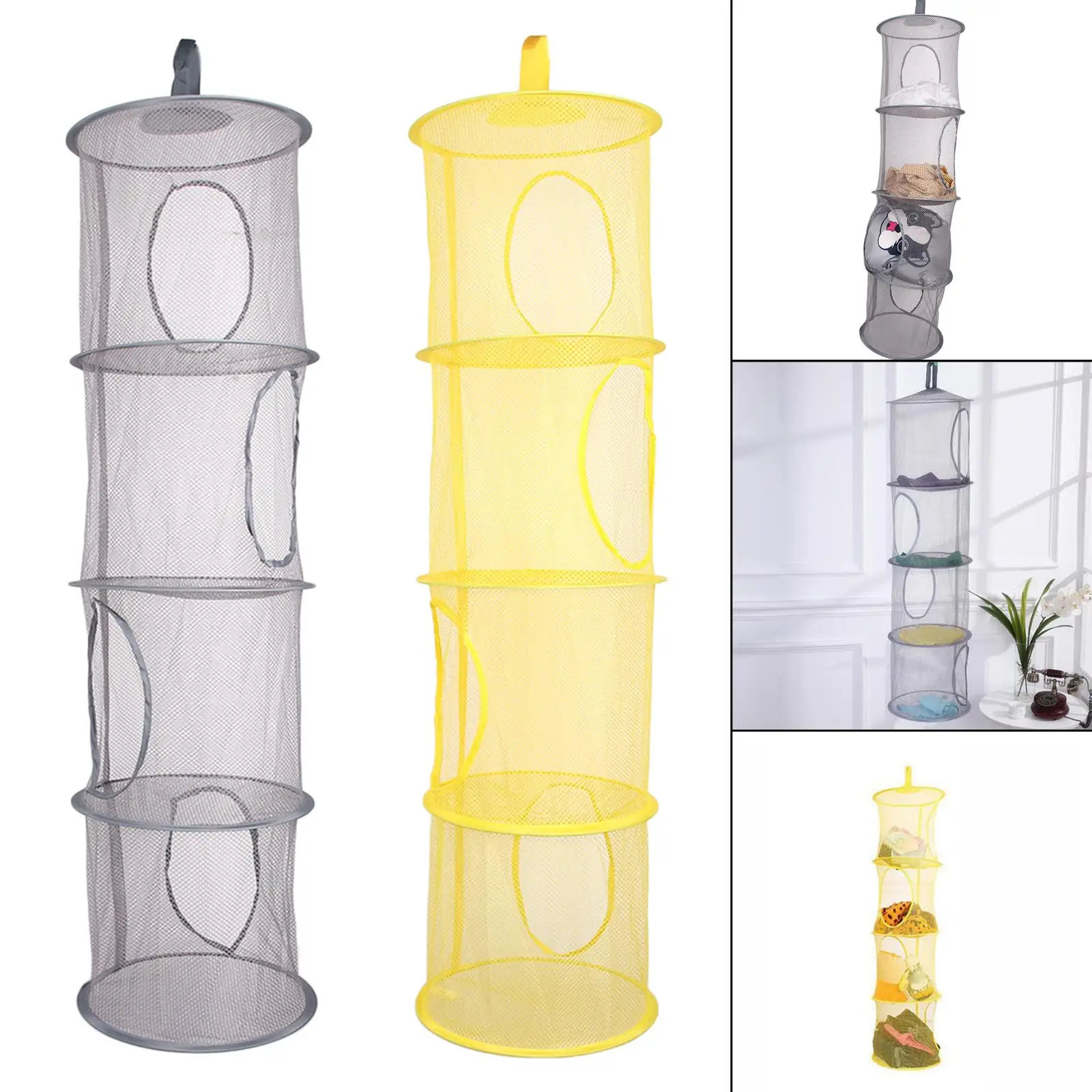Toy Storage Basket Hanging Mesh Storage Organizer Net for Bedroom Household Socks 3