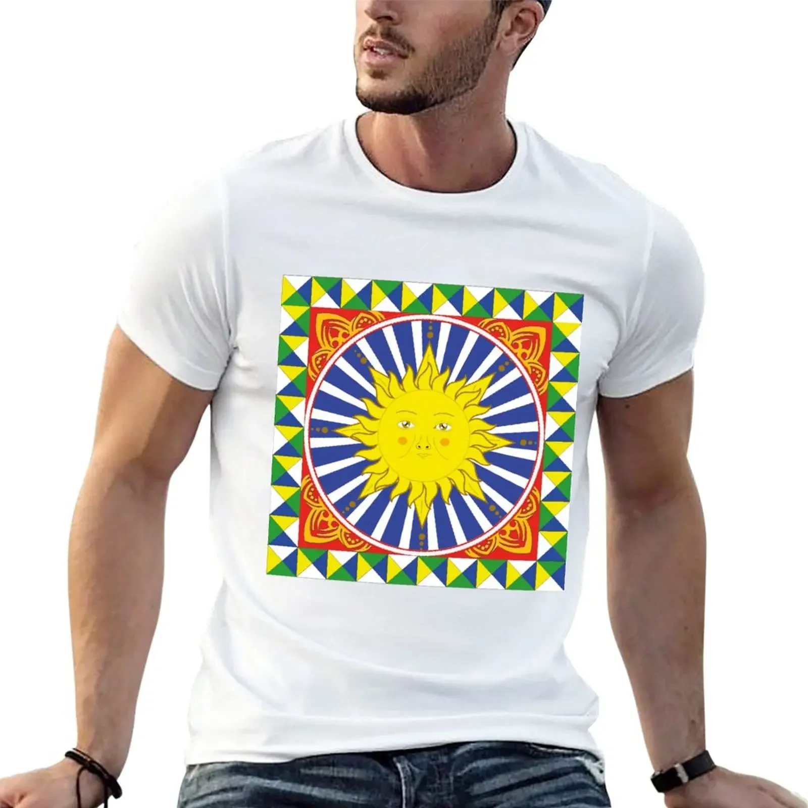 

Sicily Sun T-Shirt anime tees oversizeds men workout shirt