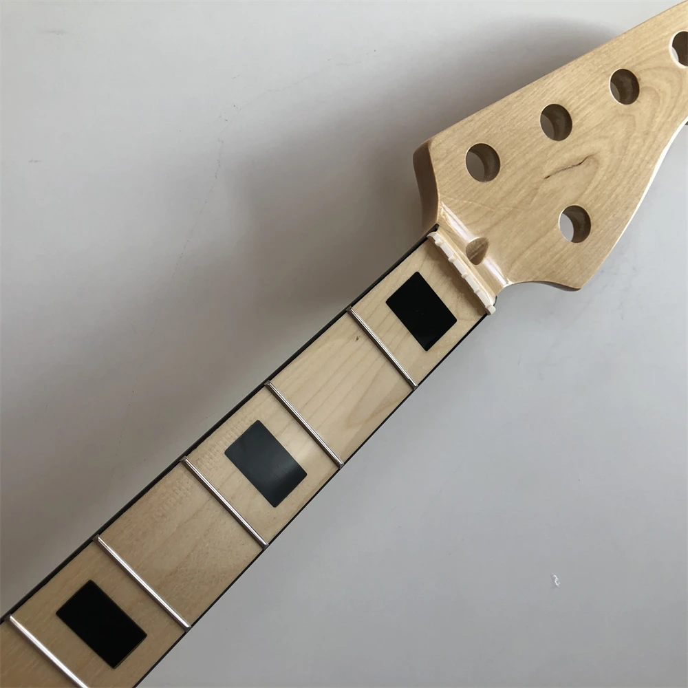 

5String Electric Bass Guitar Neck 20 Fret 34 Inches Maple fingerboard Block inlay Gloss DIY Part